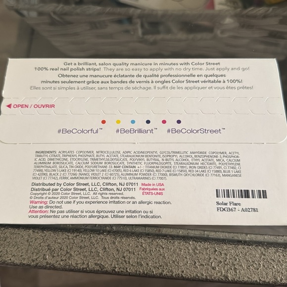 COPY - Color Street Nail Polish Strips in Coral Solar Flare - Picture 2 of 2